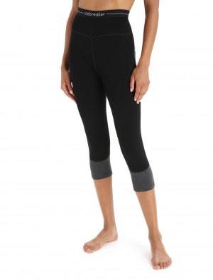 Icebreaker 260 ZoneKnit™ Merino Thermal Legless Byxor Dam Svarta | ETGABS947