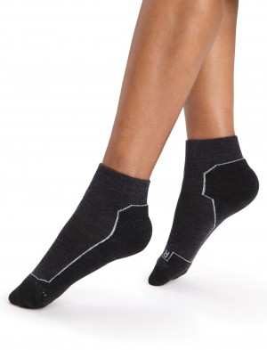 Icebreaker Merino Hike+ Light Mini Socks Strumpor Dam Jet Heather | SAWTER643