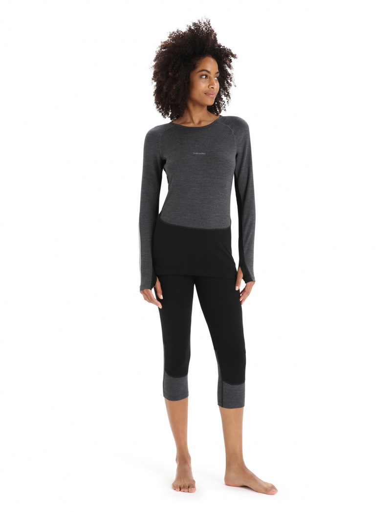 Icebreaker 260 ZoneKnit™ Merino Thermal Legless Byxor Dam Svarta | ETGABS947