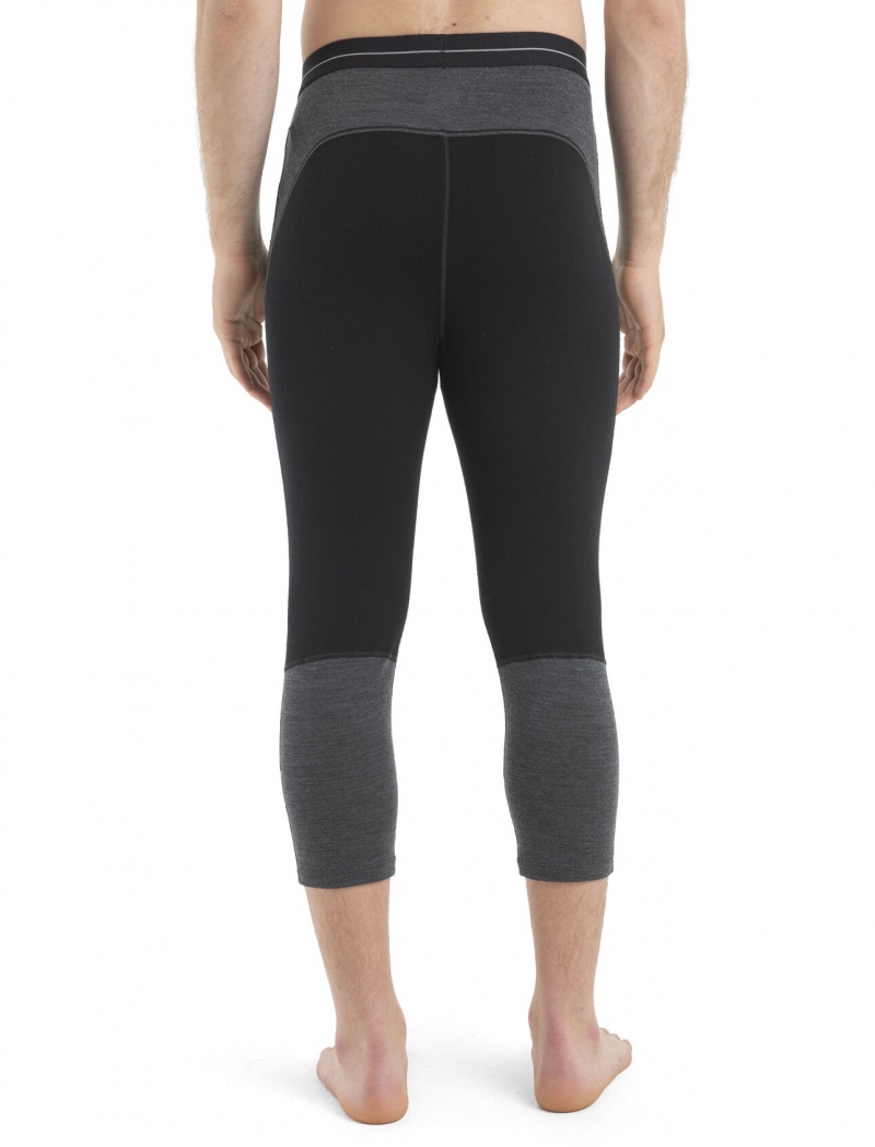 Icebreaker 260 ZoneKnit™ Merino Thermal Legless Blast Herr Svarta | NEAQKT896