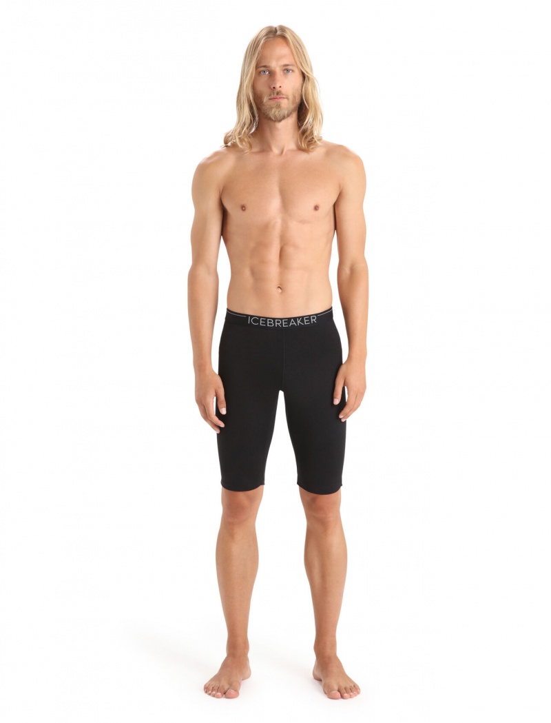 Icebreaker Merino 200 Oasis Thermal Shorts Shorts Herr Svarta | KDMGFE956