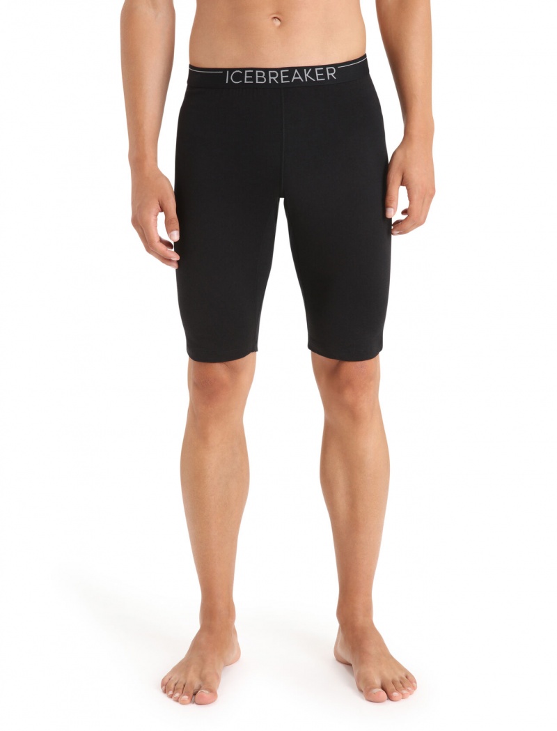 Icebreaker Merino 200 Oasis Thermal Shorts Blast Herr Svarta | JVWHEM872