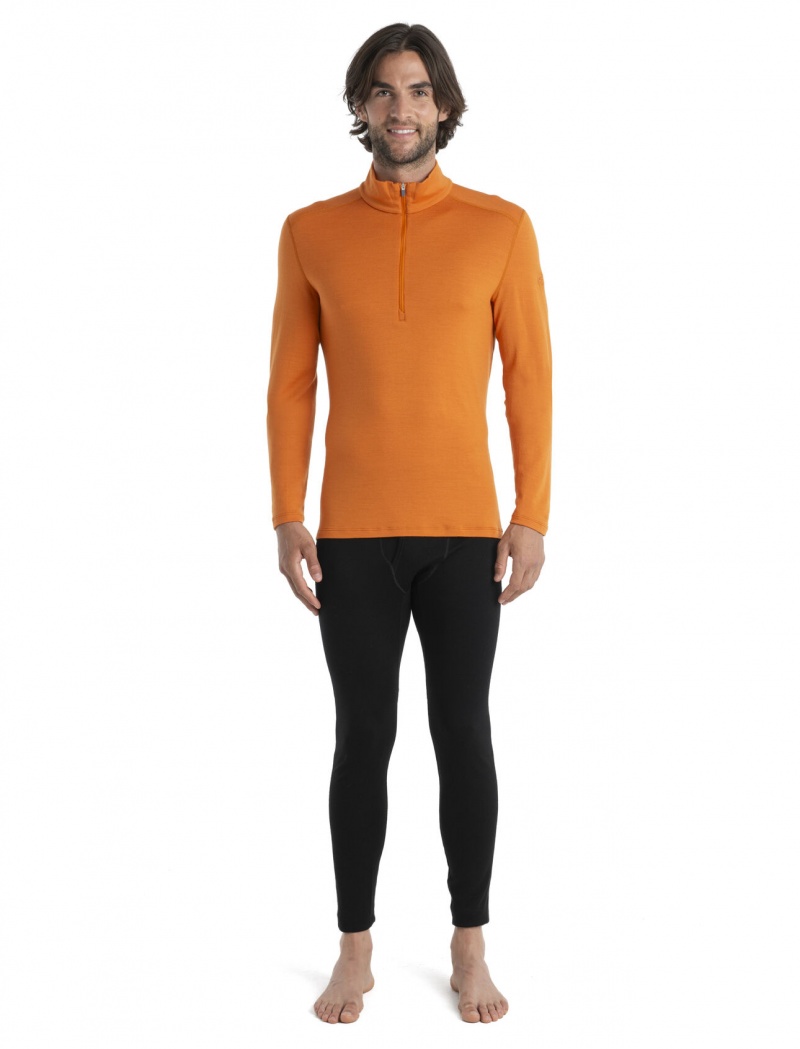 Icebreaker Merino 260 Tech Long Sleeve Half Zip Thermal Top Blast Herr Earth | DNSAMI874