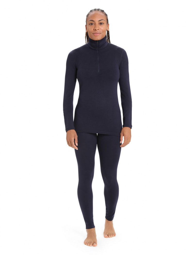 Icebreaker Merino 260 Tech Thermal Leggings Leggings Dam Marinblå | AHCGXB567