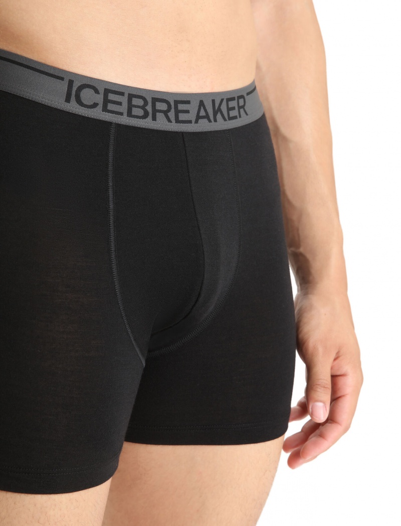 Icebreaker Merino Anatomica Boxers 3 Pack Underkläder Herr Svarta | LFPEUI571