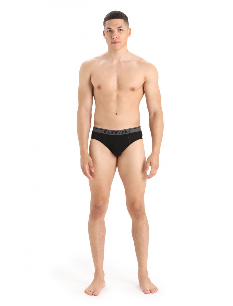 Icebreaker Merino Anatomica Briefs Underkläder Herr Svarta | JGDTZV410