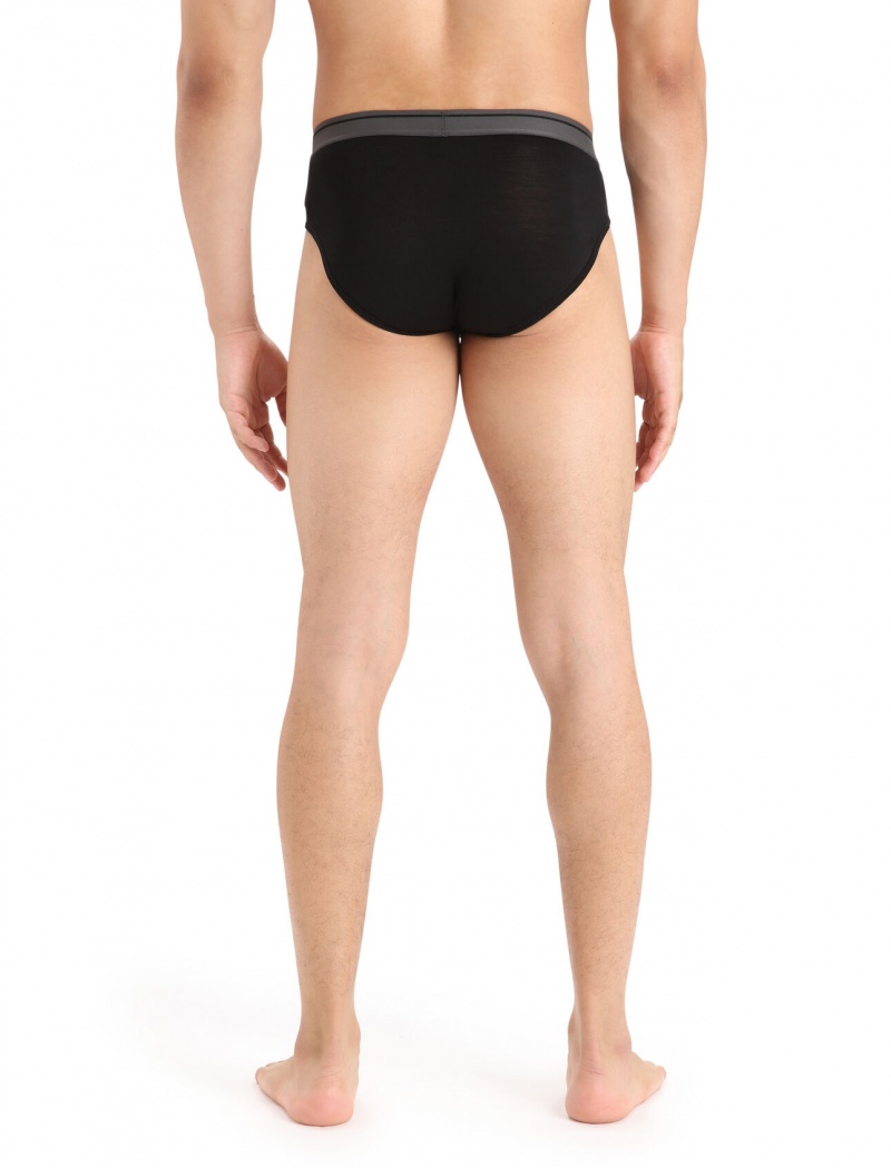 Icebreaker Merino Anatomica Briefs Underkläder Herr Svarta | JGDTZV410