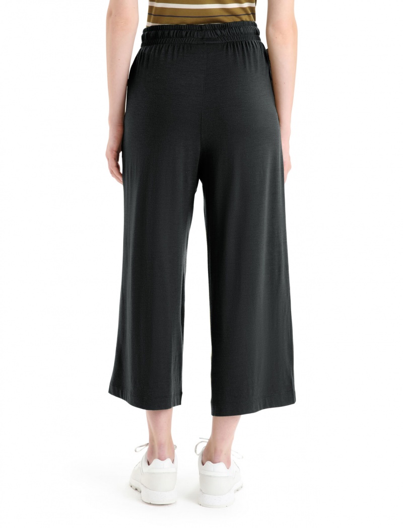 Icebreaker Merino Granary Culottes Leggings Dam Svarta | BVYMXZ593