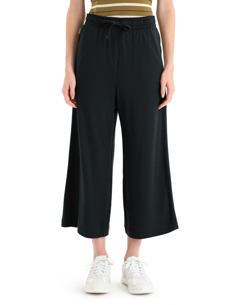 Icebreaker Merino Granary Culottes Leggings Dam Svarta | BVYMXZ593