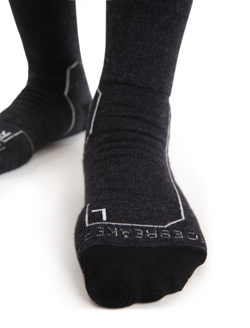 Icebreaker Merino Hike+ Heavy Crew Socks Strumpor Dam Jet Heather | ICLRQB358