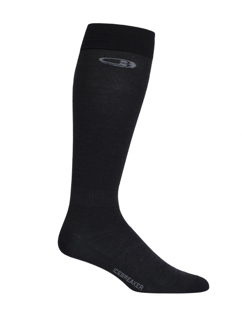 Icebreaker Merino Snow Liner Over the Calf Socks Strumpor Herr Svarta | ACTHYI627